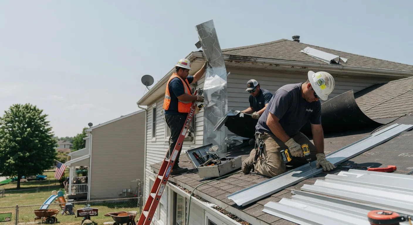 Storm Damage Metal Roof Repair in Bienville, LA
